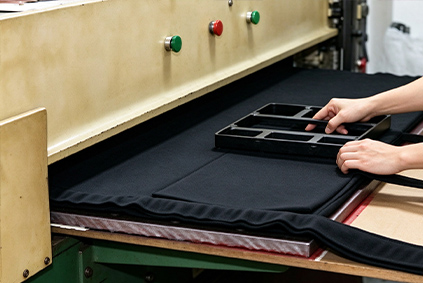 Precision material cutting for sports support braces