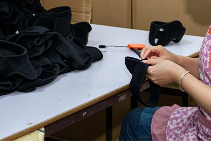 Inspection of finished sports support products