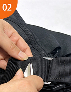 Trim threads during sports support production