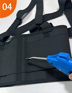 Remove dust and stains before packing sports supports